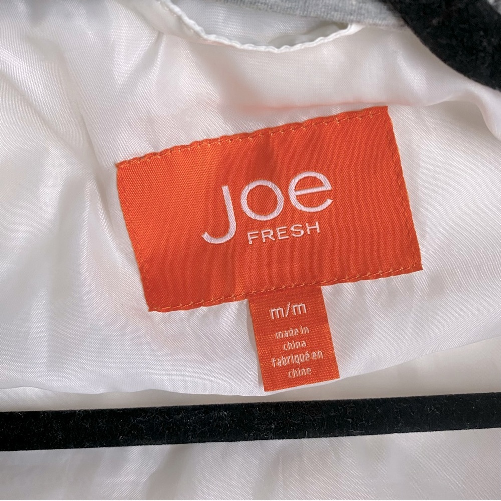 Joe Fresh White Down Filled Puffer Coat With Hood M - Picture 3 of 16